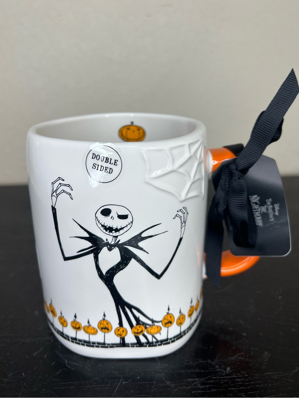NEW Rae Dunn x Nightmare Before Christmas Jack Skellington ‘Pumpkin King’ Mug